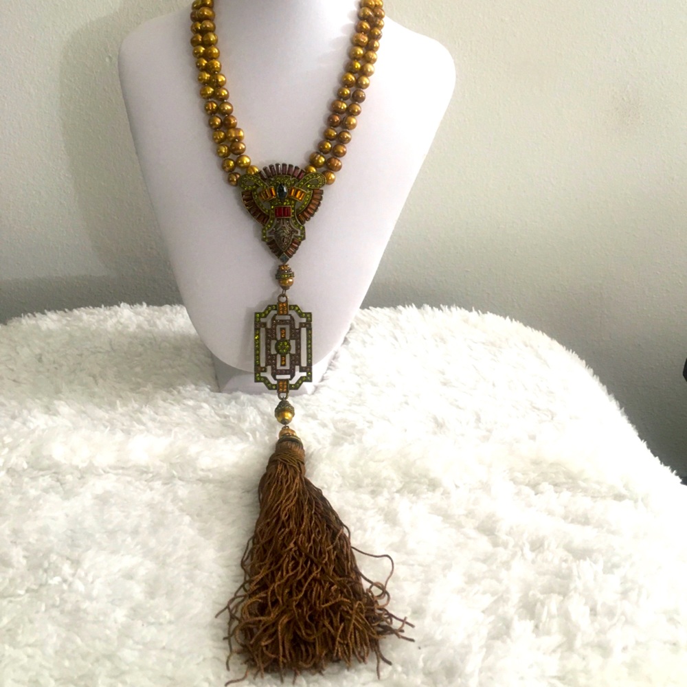 Heidi Daus Fresh Water Pearl Tassel Necklace